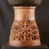 Detail of the carving of a BaraGnouma djembe