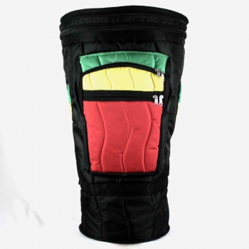 Green, yellow, red djembe cover